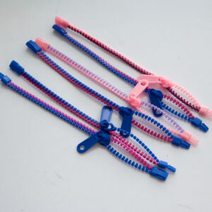 dark blue, pink, and purple mix