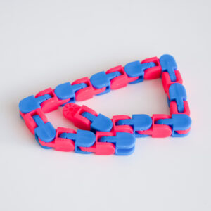 bright dark pink and blue